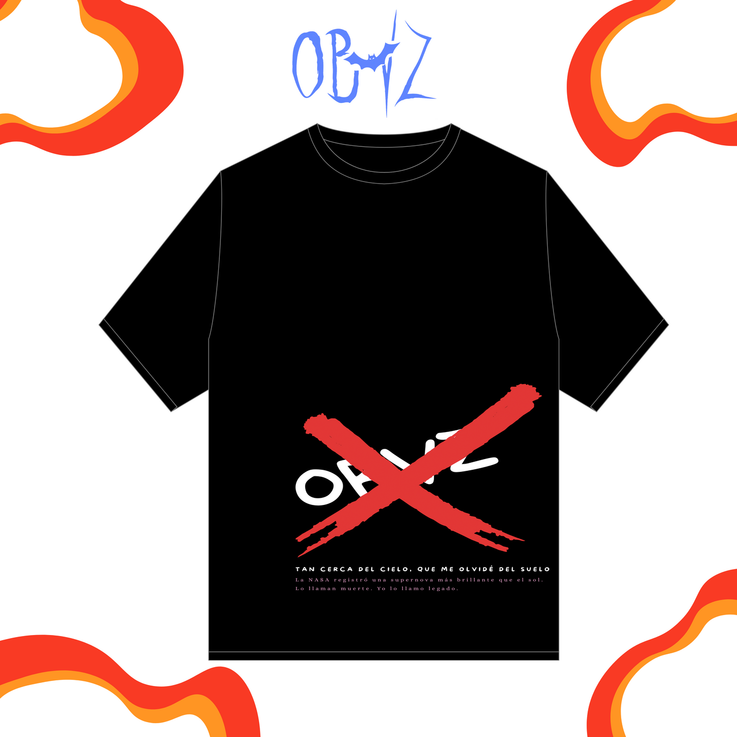 God’s Dropouts – Black Oversize Tee 250g